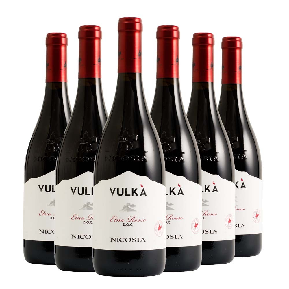 Etna Rosso DOC Vulkà 2022 Box da 6 bottiglie