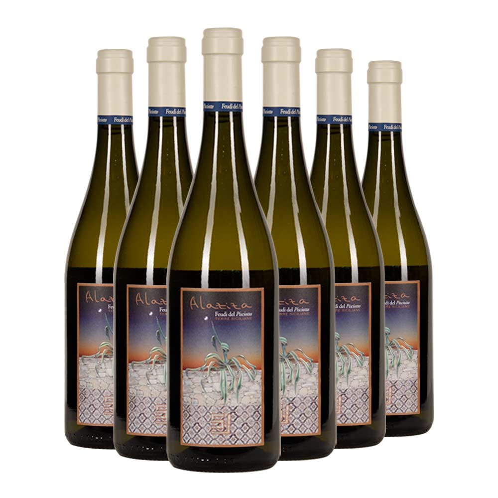 Terre Siciliane Bianco Alaziza 2021 Feudi del Pisciotto Box da 6 bottiglie
