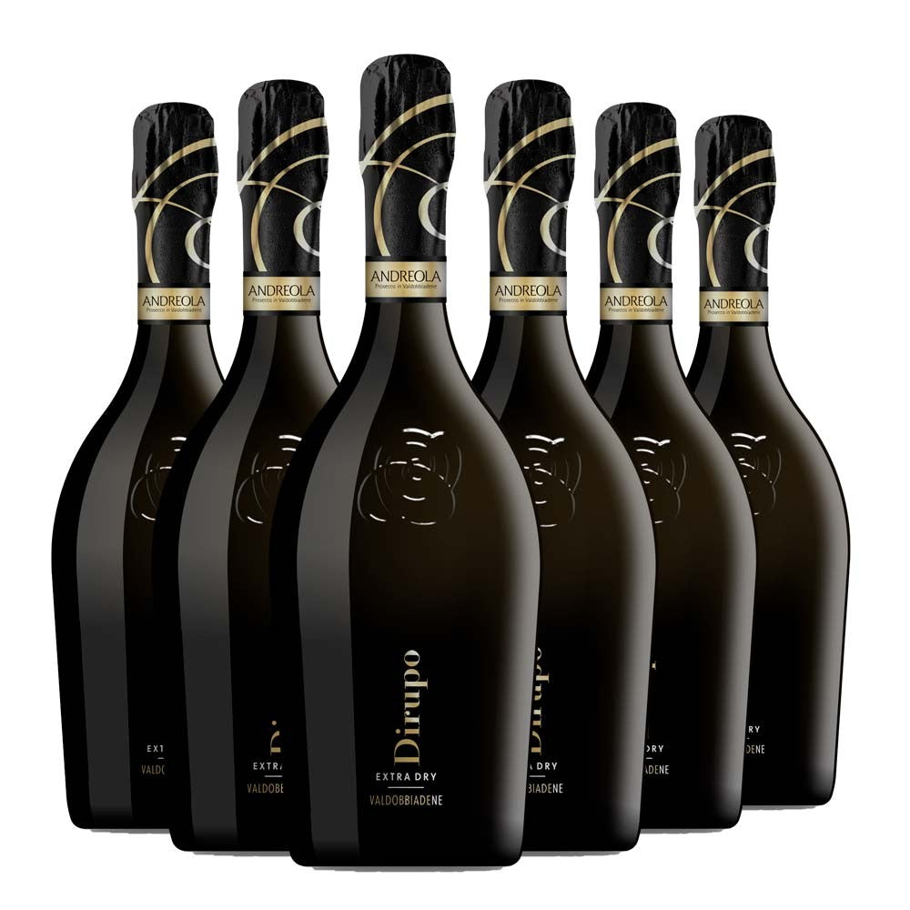 Valdobbiadene Prosecco Superiore DOCG Dirupo Extra-Dry 2024 Box da 6 bottiglie
